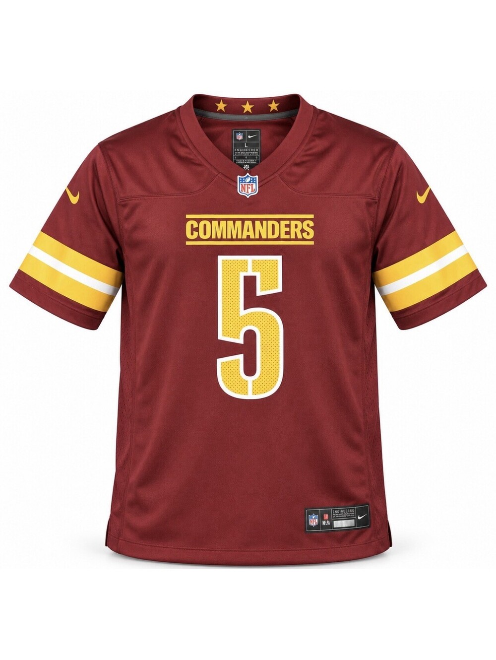 Nike Jayden Daniels #5 Washington Commanders Game Jersey Men’s Large Burgundy